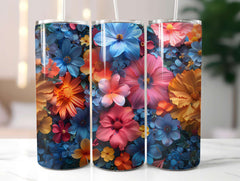 Floral Summer 3 Tumbler Wrap - CraftNest - Digital Crafting and Art