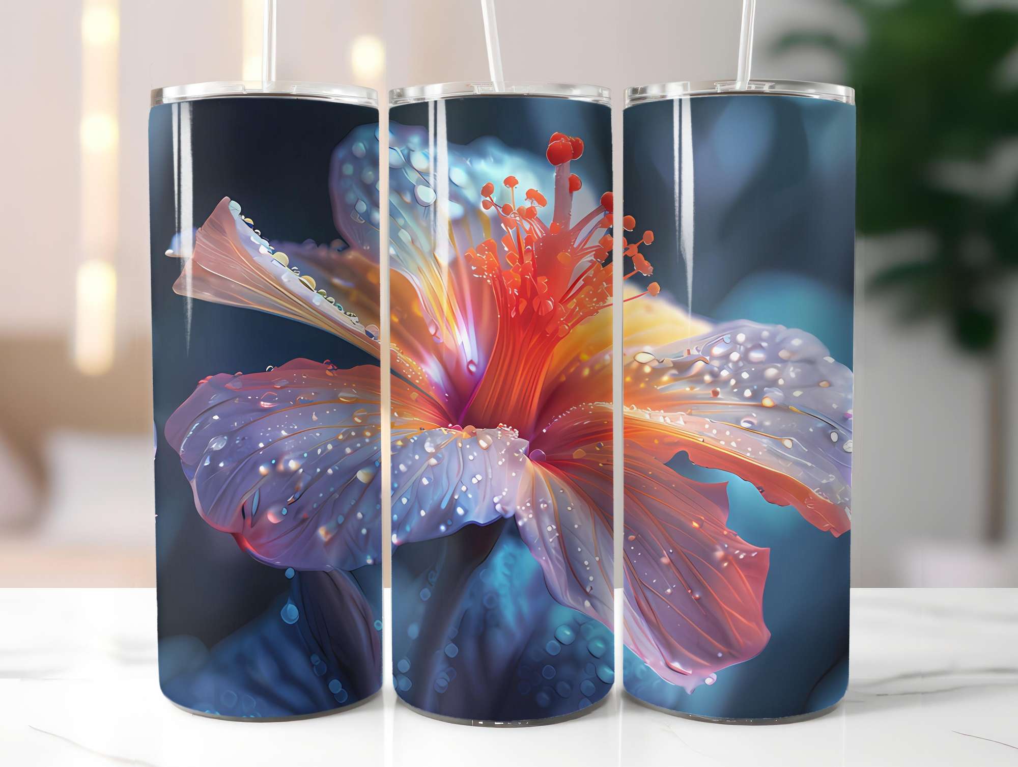 Floral Summer 4 Tumbler Wrap - CraftNest - Digital Crafting and Art