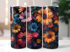 Floral Summer 5 Tumbler Wrap - CraftNest - Digital Crafting and Art