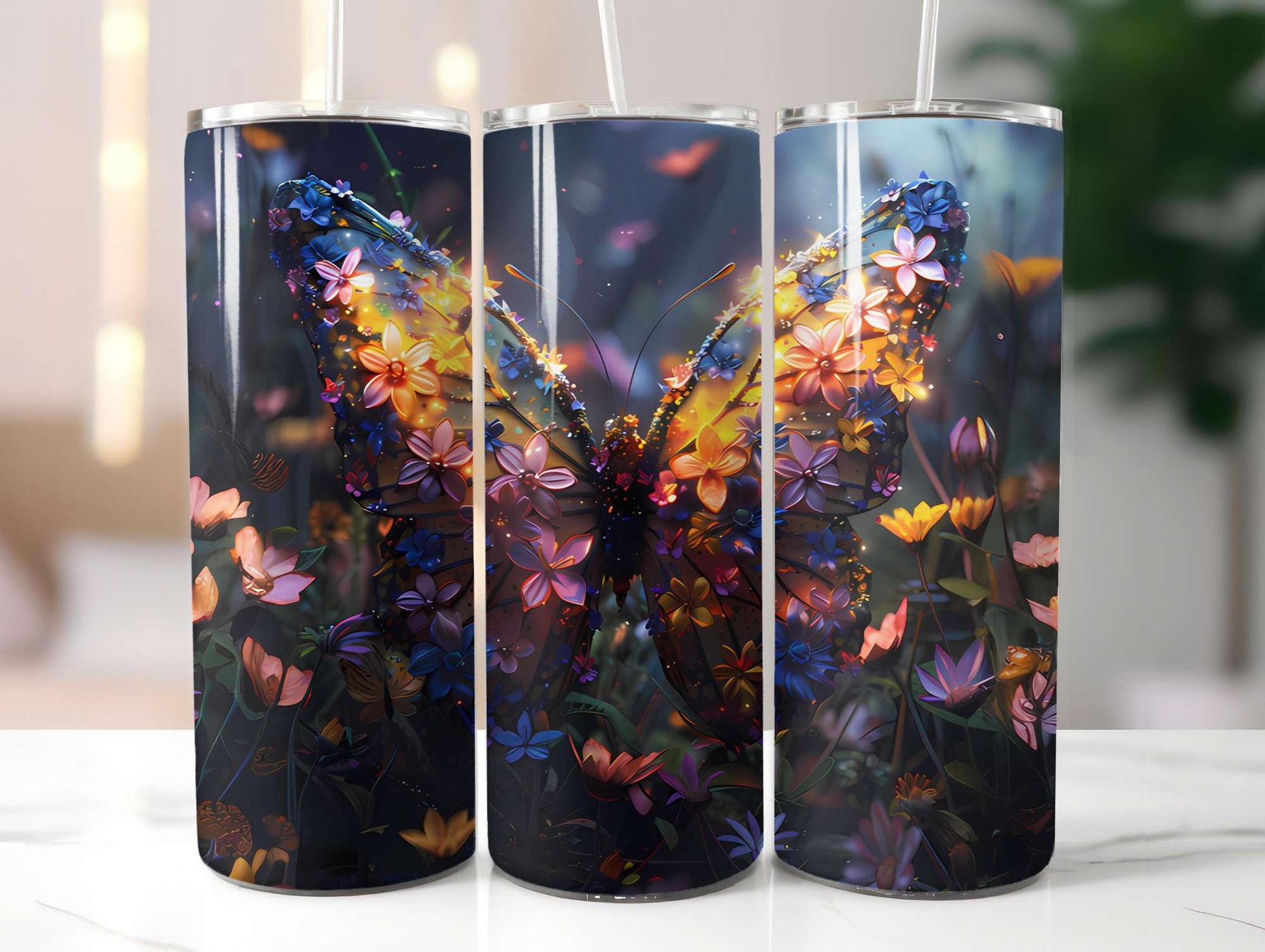 Floral Summer 5 Tumbler Wrap - CraftNest - Digital Crafting and Art