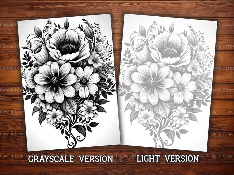 Floral Valentines Day Coloring Books - CraftNest