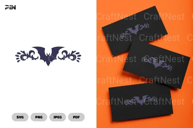 Flourish Halloween Cards SVG Bundle Clipart - CraftNest - Digital Crafting and Art