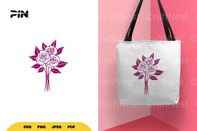 Flower Bouquet SVG Bundle - CraftNest - Digital Crafting and Art