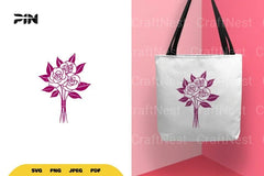 Flower Bouquet SVG Bundle - CraftNest - Digital Crafting and Art