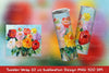 Flower Bouquet Tumbler Wrap