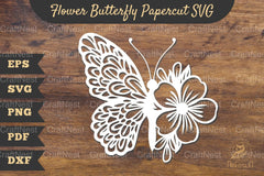 Flower Butterfly Papercut Clipart Bundle - CraftNest - Digital Crafting and Art
