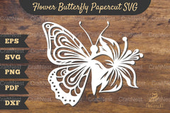 Flower Butterfly Papercut SVG Bundle - CraftNest - Digital Crafting and Art