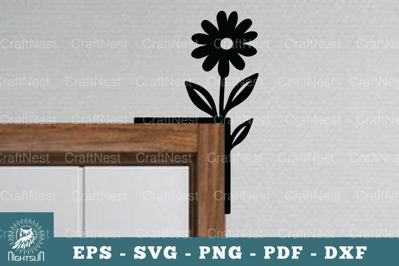 Flower Door Corner Lasercut Design Bundle - CraftNest - Digital Crafting and Art