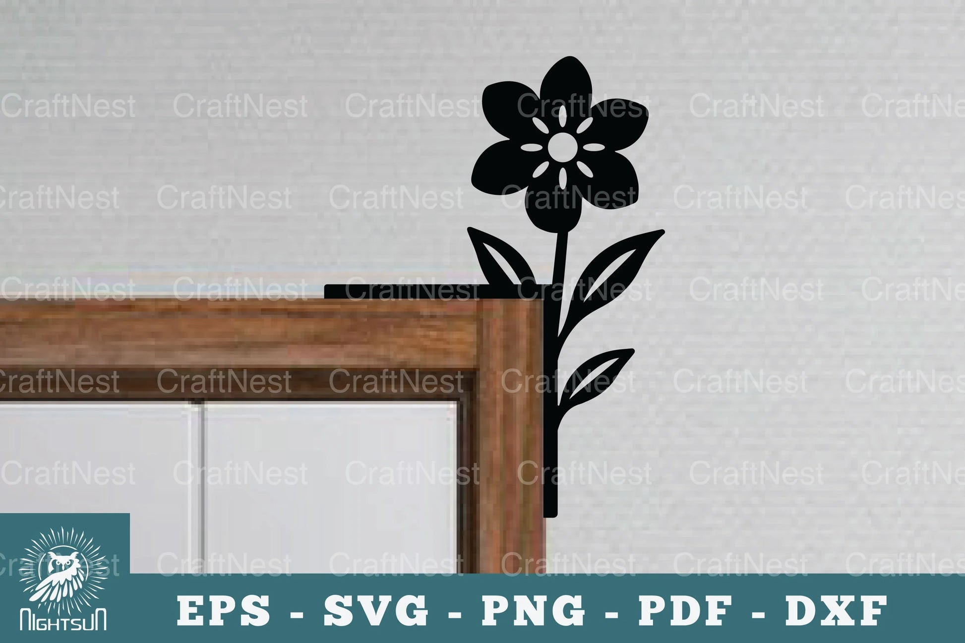 Flower Door Corner Lasercut SVG Bundle - CraftNest - Digital Crafting and Art