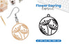 Flower Earring Lasercut SVG Clipart Bundle