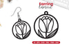 Flower Earring Lasercut SVG Bundle Clipart
