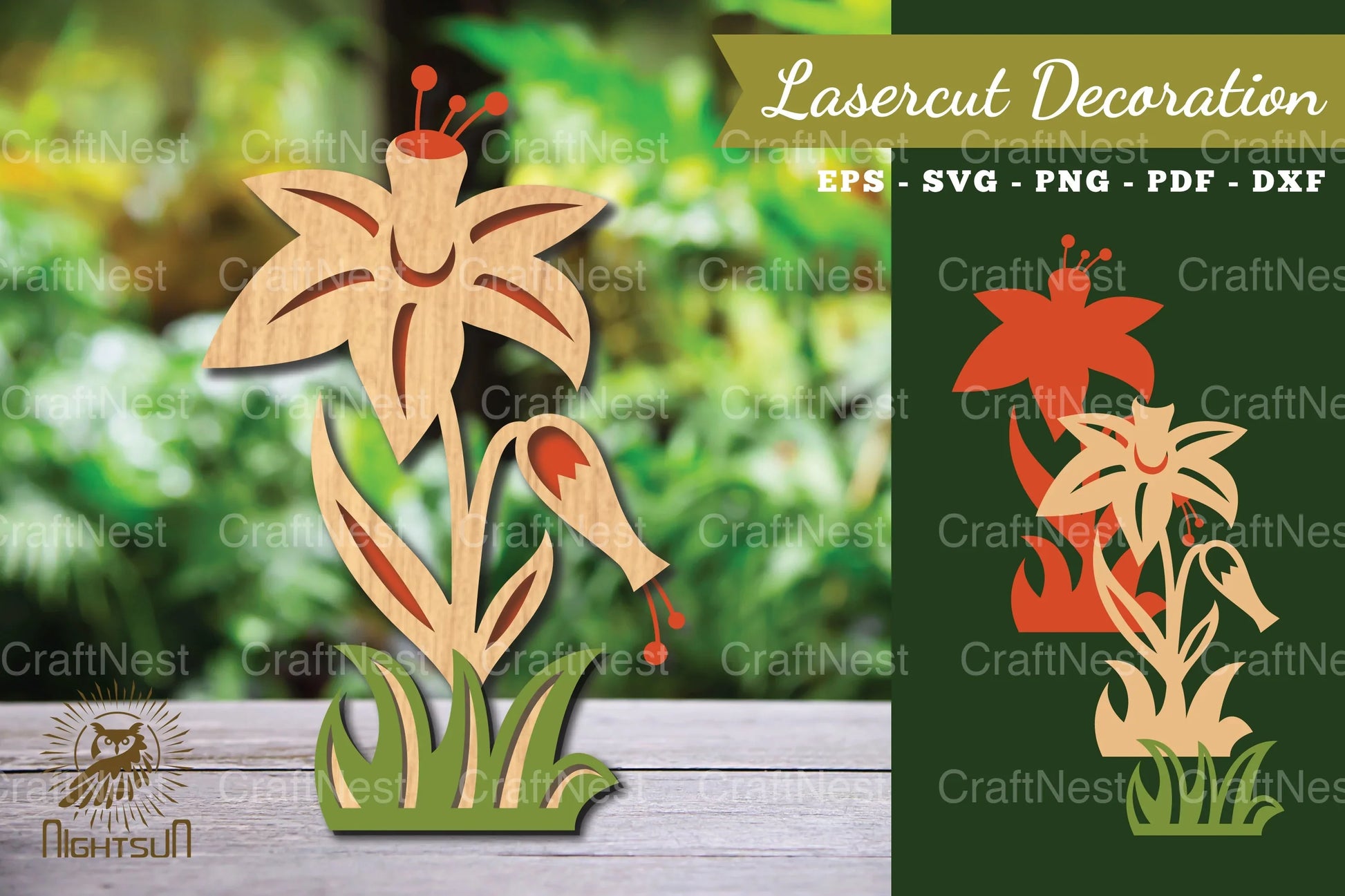 Flower Laser Cut Decoration Clipart Bundle - CraftNest - Digital Crafting and Art