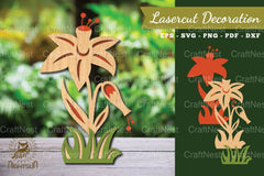 Flower Laser Cut Decoration Clipart Bundle - CraftNest - Digital Crafting and Art