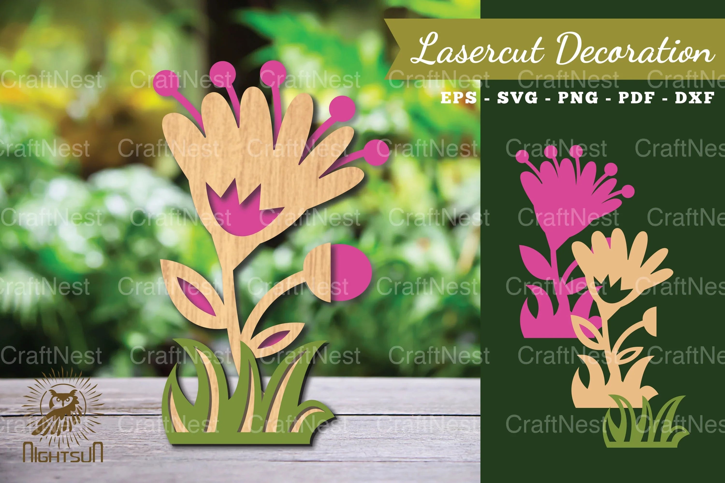 Flower Laser Cut Decoration Clipart Bundle - CraftNest - Digital Crafting and Art