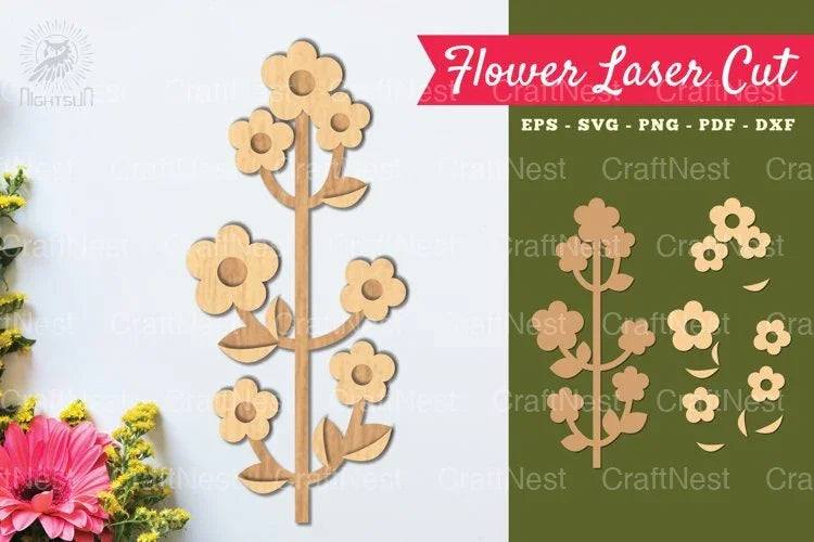 Flower Laser Cut Decoration Clipart Bundle - CraftNest - Digital Crafting and Art