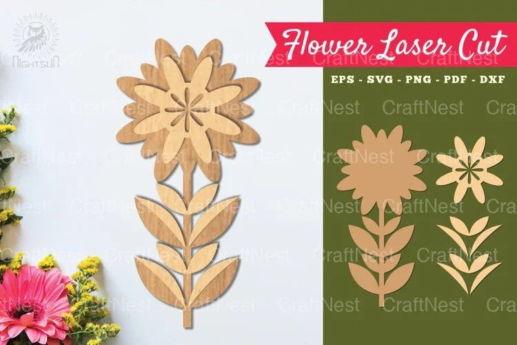 Flower Laser Cut Decoration Clipart Bundle - CraftNest - Digital Crafting and Art