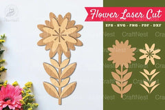 Flower Laser Cut Decoration Clipart Bundle - CraftNest - Digital Crafting and Art