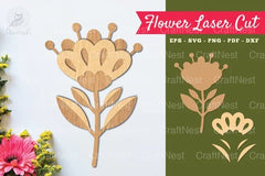 Flower Laser Cut Decoration Clipart Bundle - CraftNest - Digital Crafting and Art