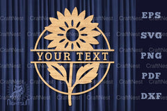 Flower Lasercut Split Monogram Clipart Bundle - CraftNest - Digital Crafting and Art