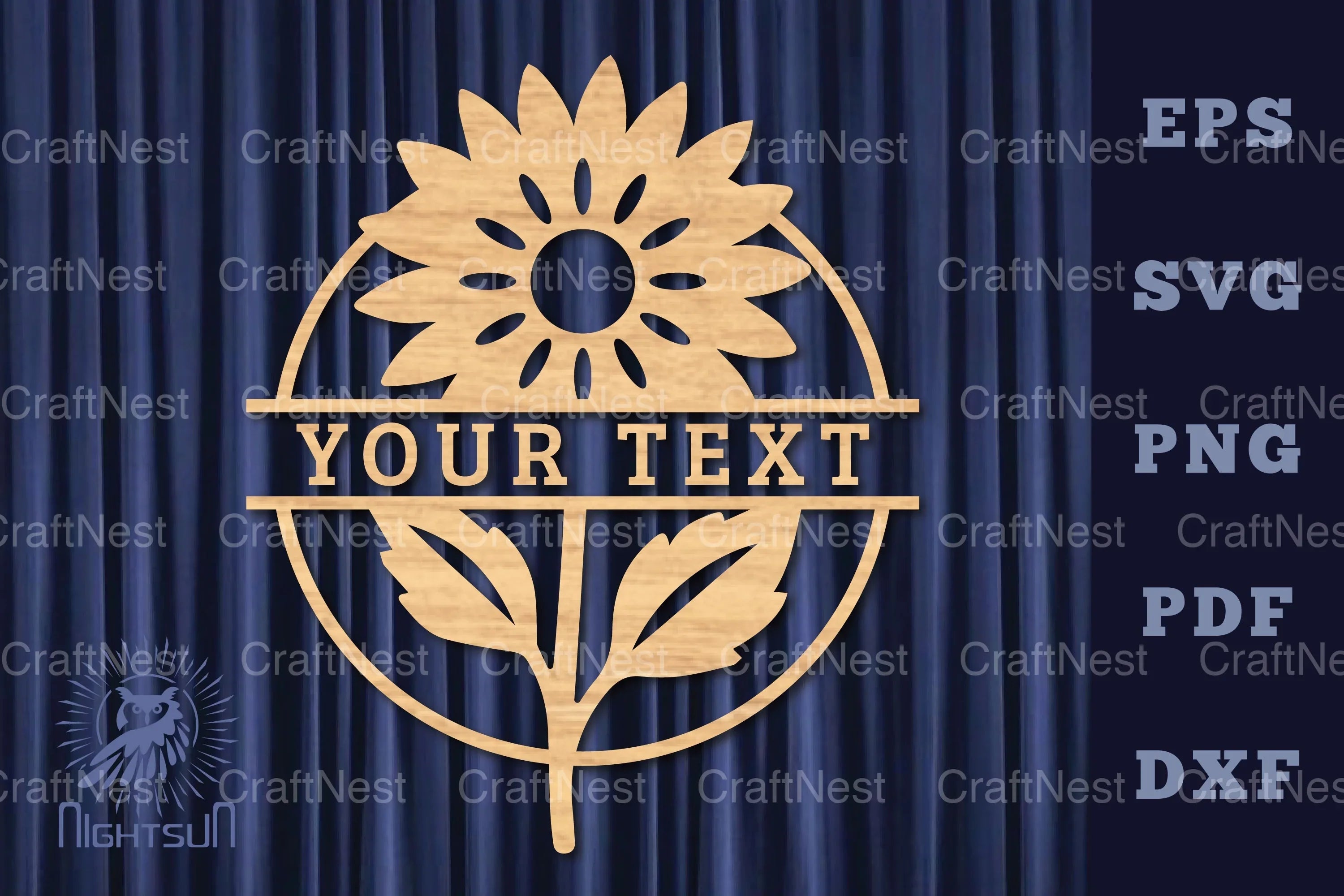 Flower Lasercut Split Monogram Clipart Bundle - CraftNest - Digital Crafting and Art