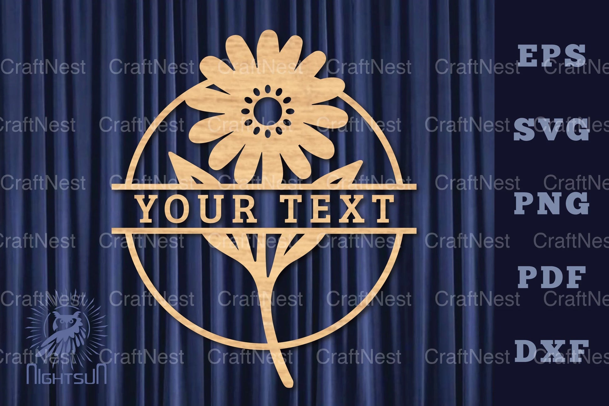Flower Lasercut Split Monogram SVG Bundle - CraftNest - Digital Crafting and Art