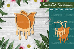 Flower Melted Laser Cut Decoration Clipart Bundle - CraftNest - Digital Crafting and Art