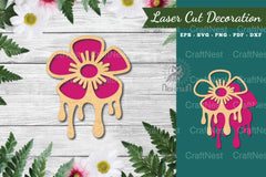 Flower Melted Laser Cut Decoration Clipart Bundle - CraftNest - Digital Crafting and Art