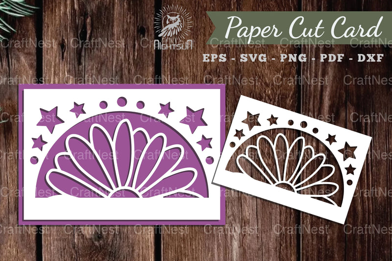 Flower Papercut Card SVG Bundle - CraftNest - Digital Crafting and Art