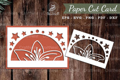 Flower Papercut Card SVG Bundle - CraftNest - Digital Crafting and Art