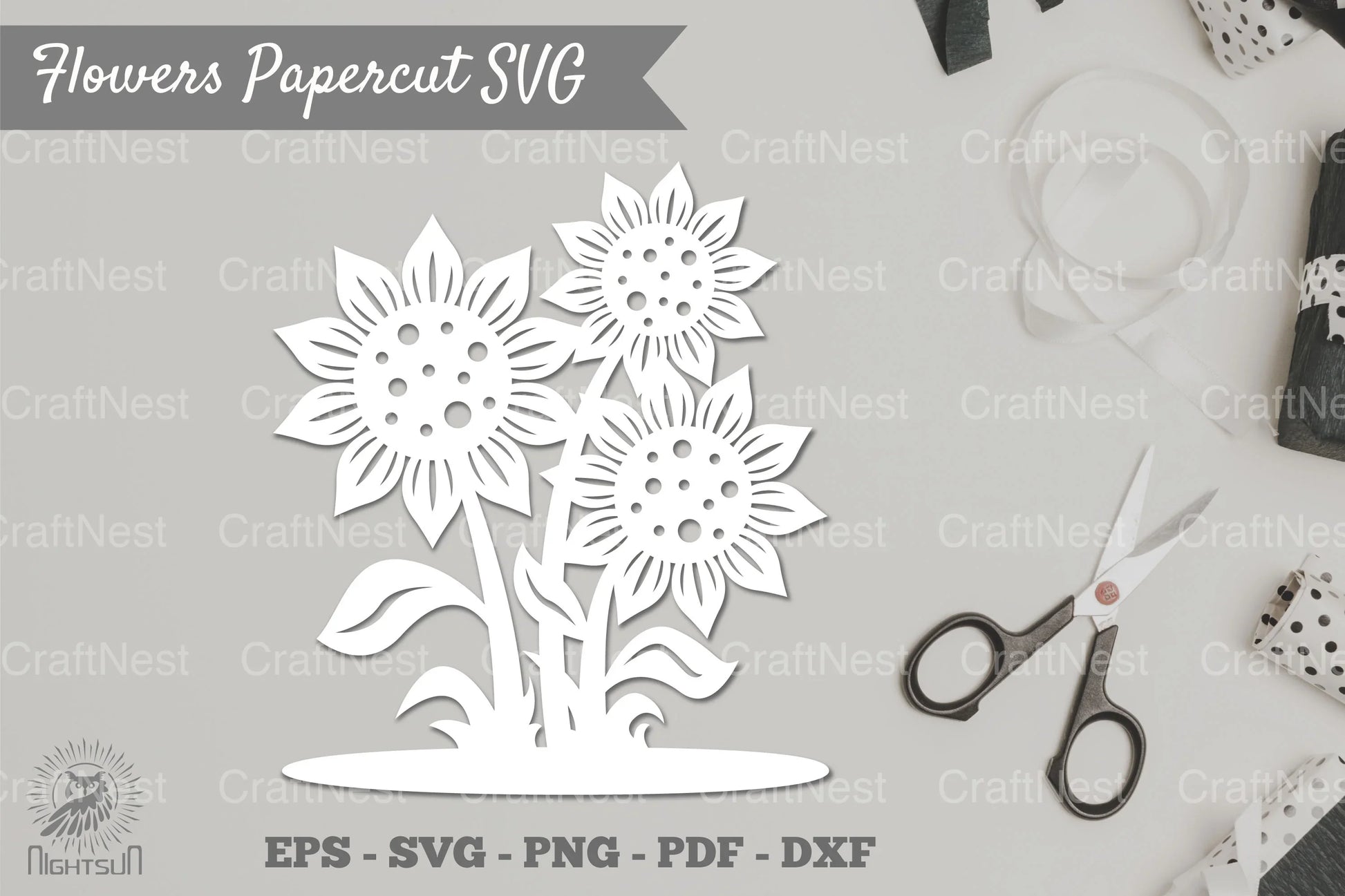 Flower Papercut SVG Bundle - CraftNest - Digital Crafting and Art