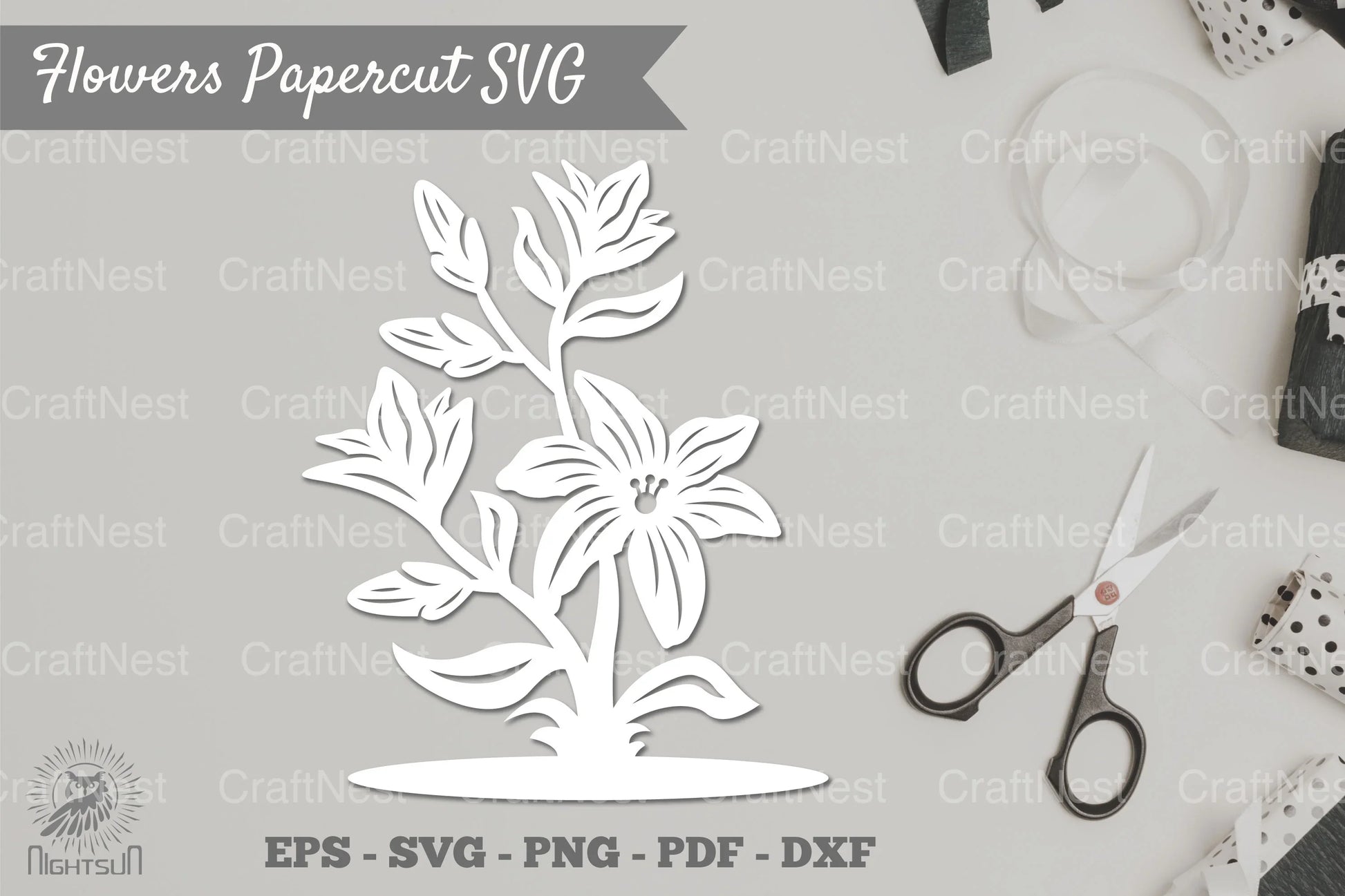 Flower Papercut SVG Bundle - CraftNest - Digital Crafting and Art
