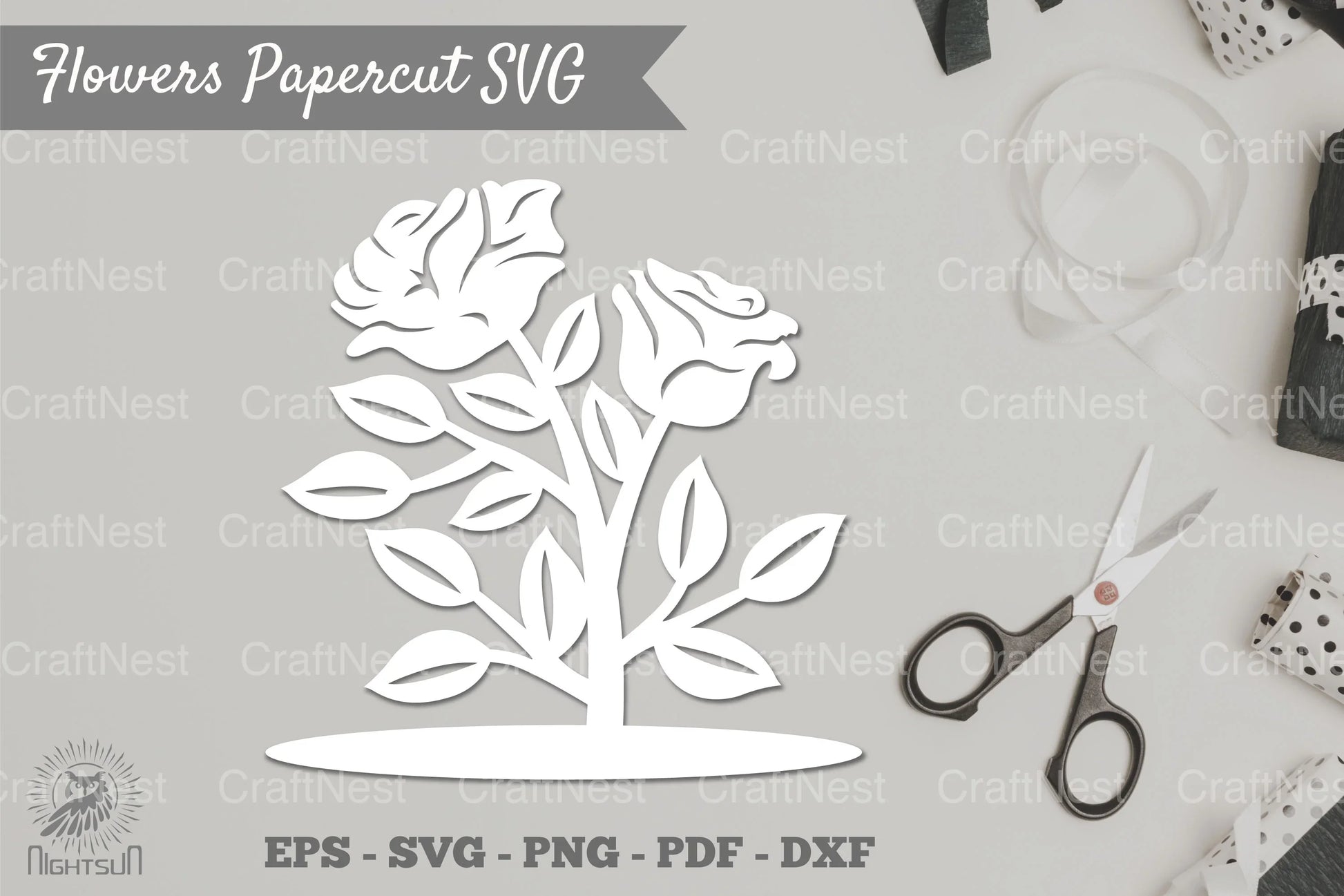 Flower Papercut SVG Bundle - CraftNest - Digital Crafting and Art