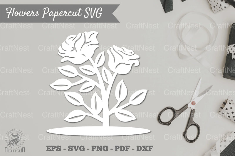 Flower Papercut SVG Bundle - CraftNest - Digital Crafting and Art