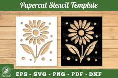 Flower Papercut Stencil Template Clipart Bundle - CraftNest - Digital Crafting and Art