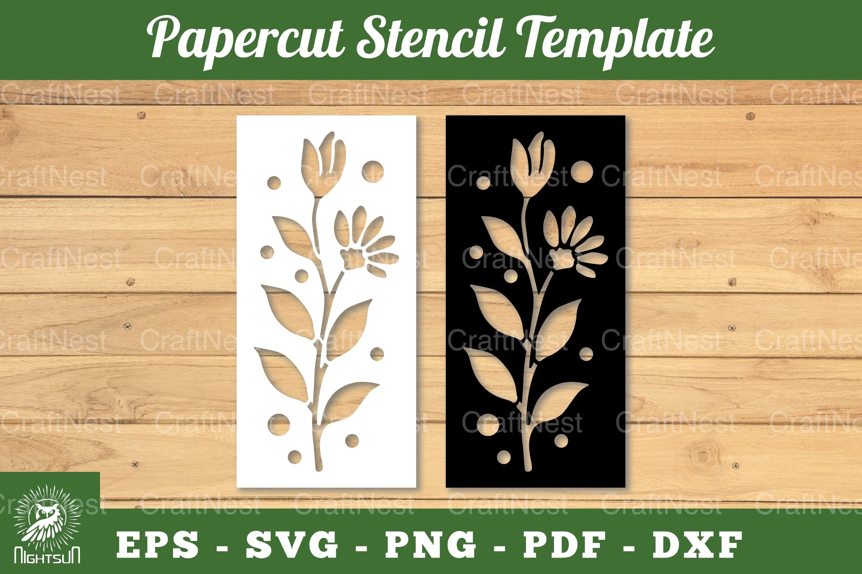 Flower Papercut Stencil Template Clipart Bundle - CraftNest - Digital Crafting and Art
