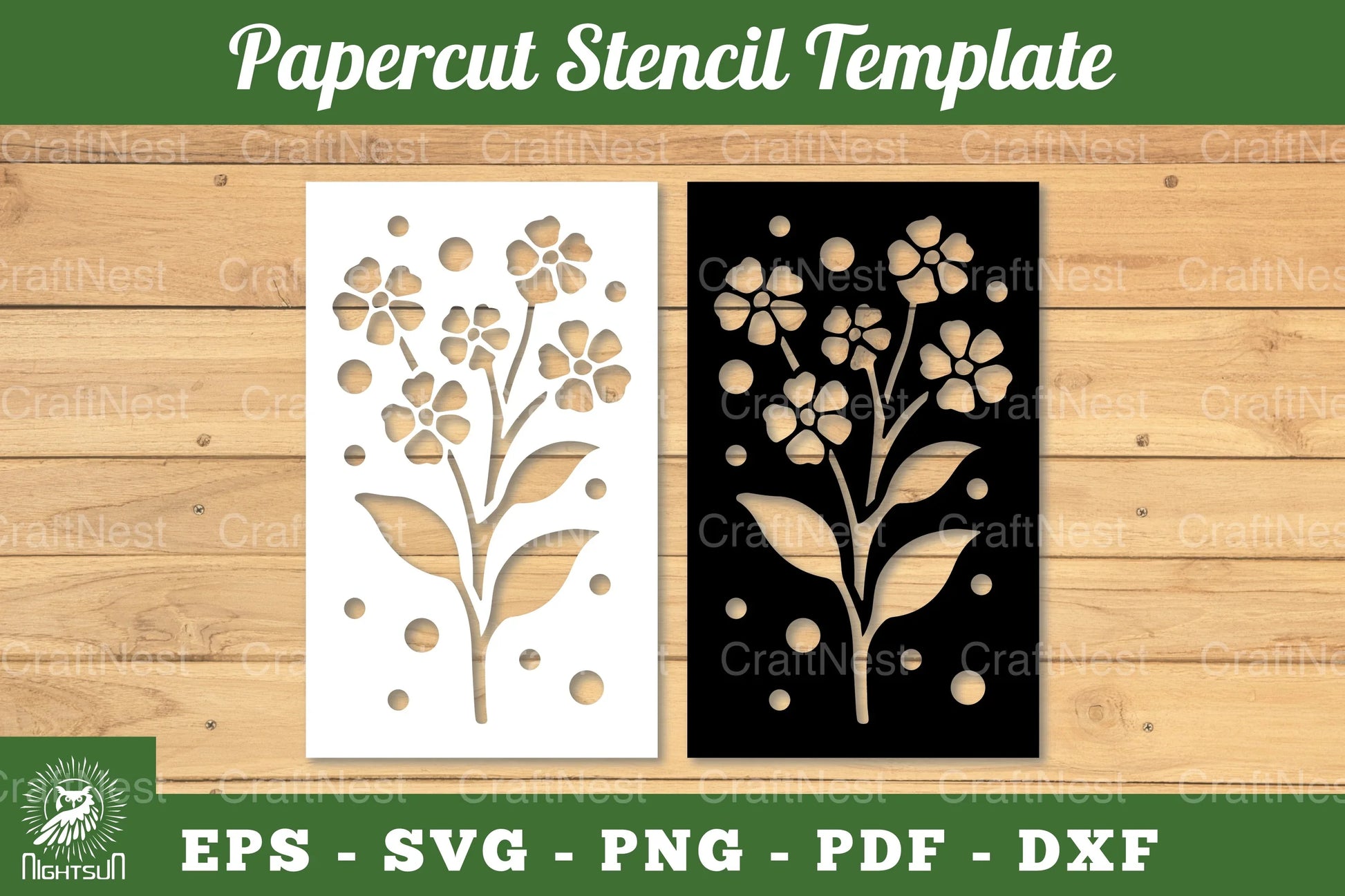 Flower Papercut Stencil Template Clipart Bundle - CraftNest - Digital Crafting and Art