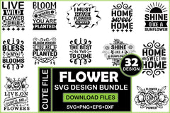 Flower SVG Bundle 1 - CraftNest - Digital Crafting and Art