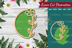 Flower Sign Laser Cut Decoration Bundle - CraftNest - Digital Crafting and Art