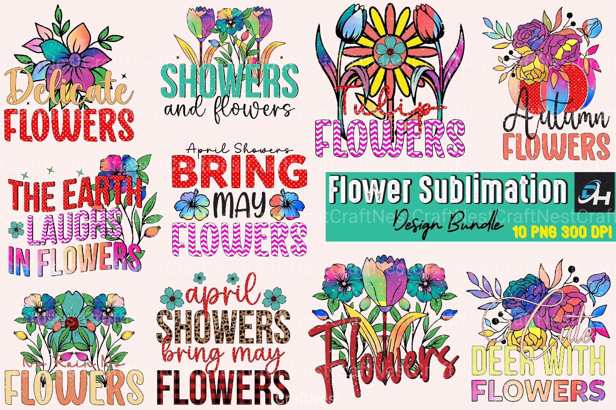 Flower Clipart Bundle 2 - CraftNest - Digital Crafting and Art