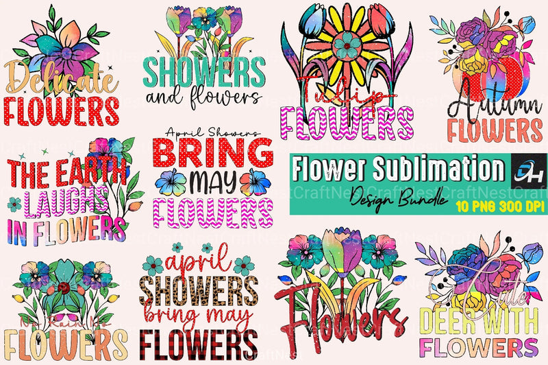 Flower Clipart Bundle 2 - CraftNest - Digital Crafting and Art