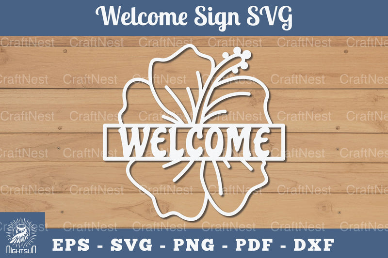 Flower Welcome Sign Papercut Clipart Bundle - CraftNest - Digital Crafting and Art