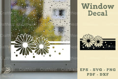 Flower Window Decal Clipart Bundle - CraftNest - Digital Crafting and Art