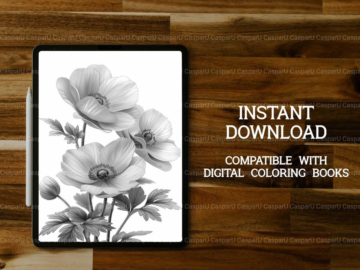 Flower Anemones Coloring Books - CraftNest