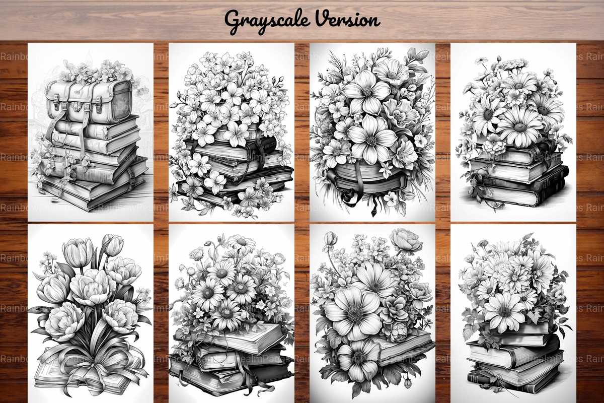 Flower Books Coloring Books - CraftNest