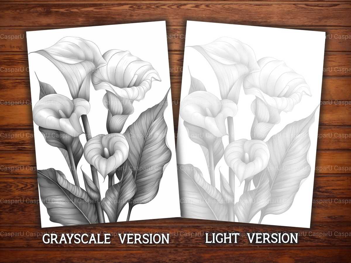 Flower Calla Coloring Books - CraftNest