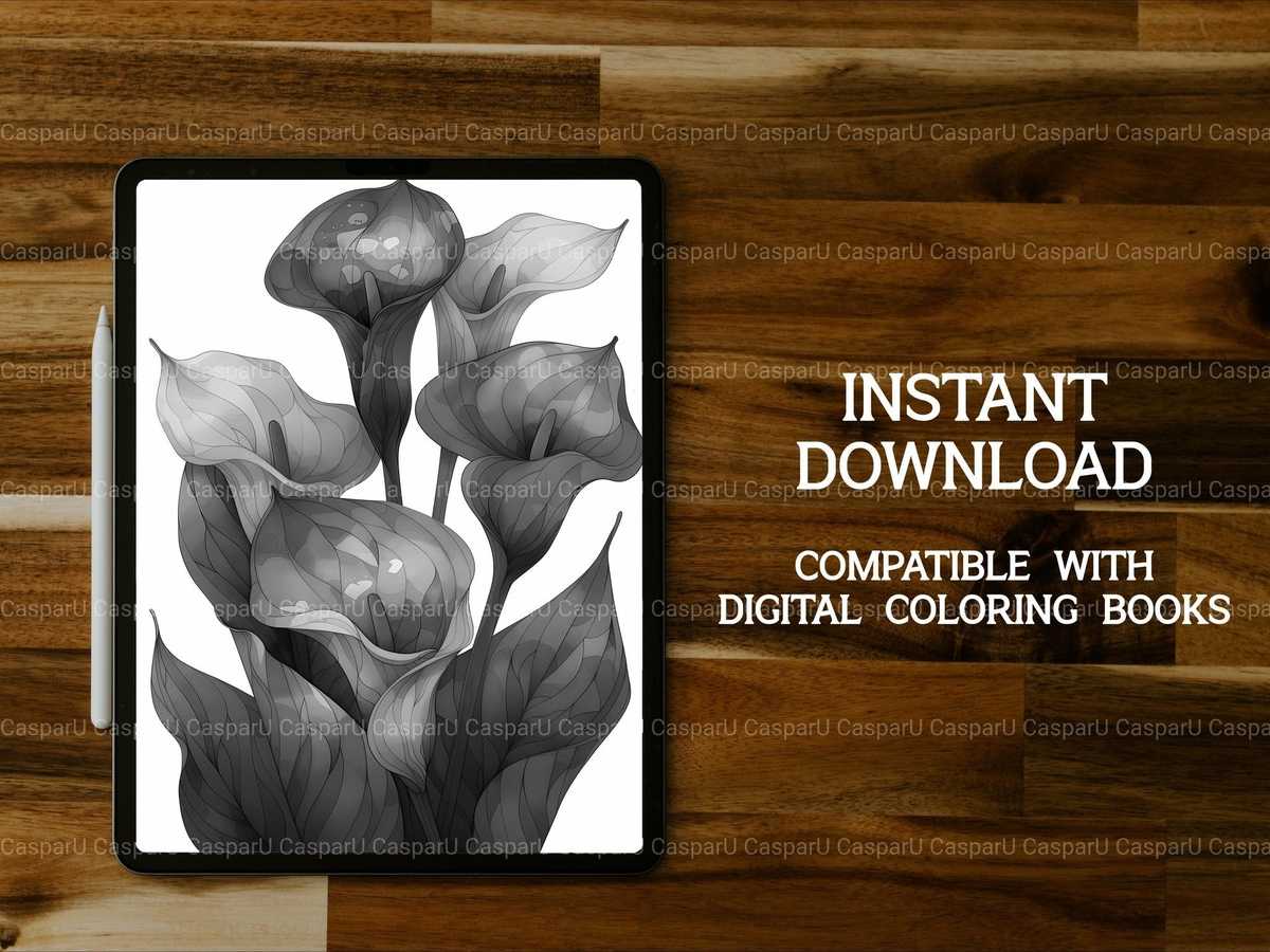 Flower Calla Coloring Books - CraftNest