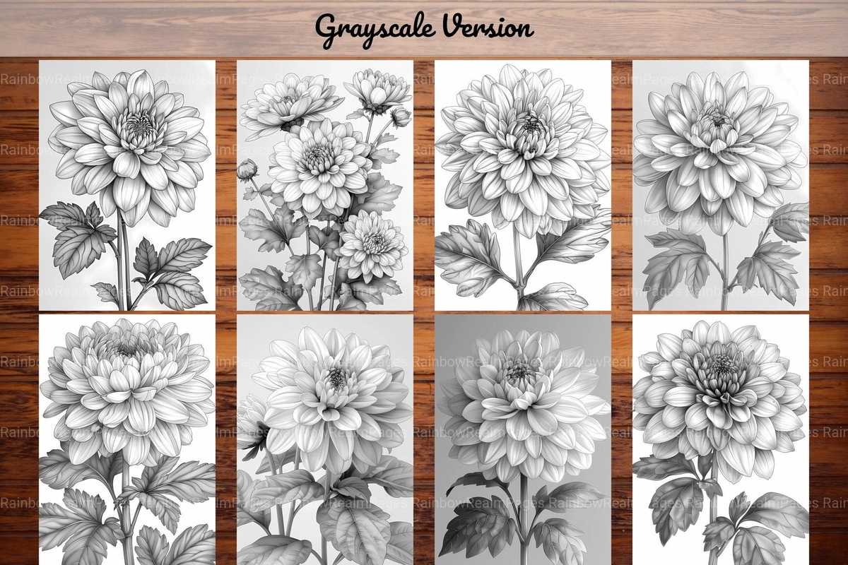 Flower Chrysanthemums Coloring Books - CraftNest