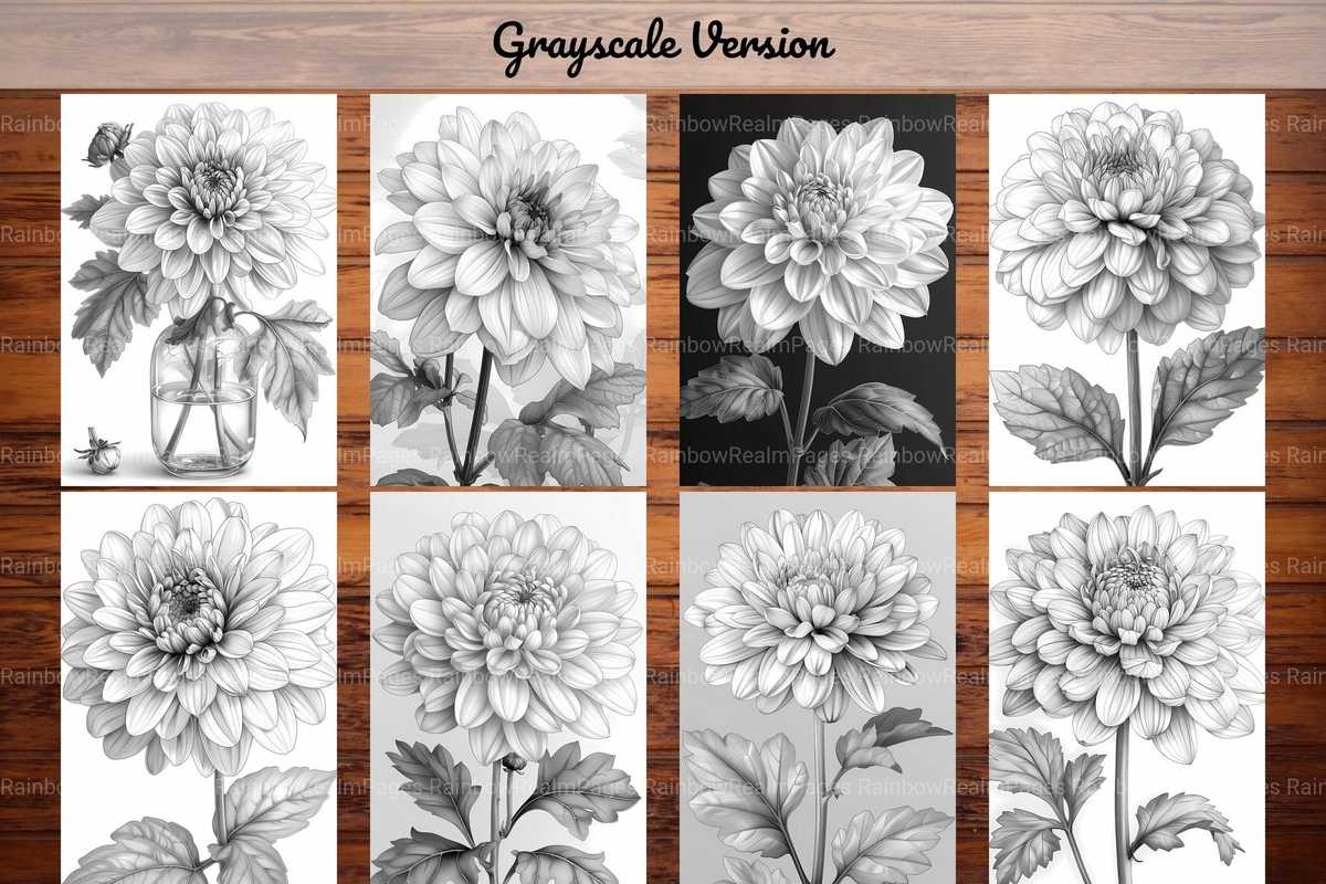 Flower Chrysanthemums Coloring Books - CraftNest