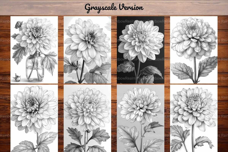 Flower Chrysanthemums Coloring Books - CraftNest