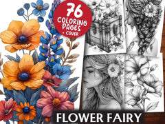 Flower Fairy Coloring Books - CraftNest